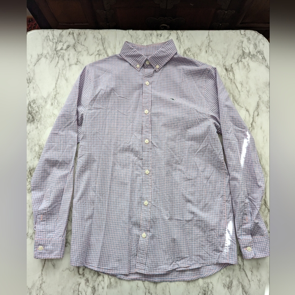 Boy's Vineyard Vines Button Down Dress Shirt size 16 Large - Picture 2 of 8